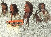 Four Indians Albert Bierstadt
